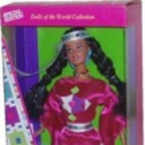 Barbie Native American,Third Edition.Dolls of the World-Mattel#12699, New in Box - Picture 2 of 10